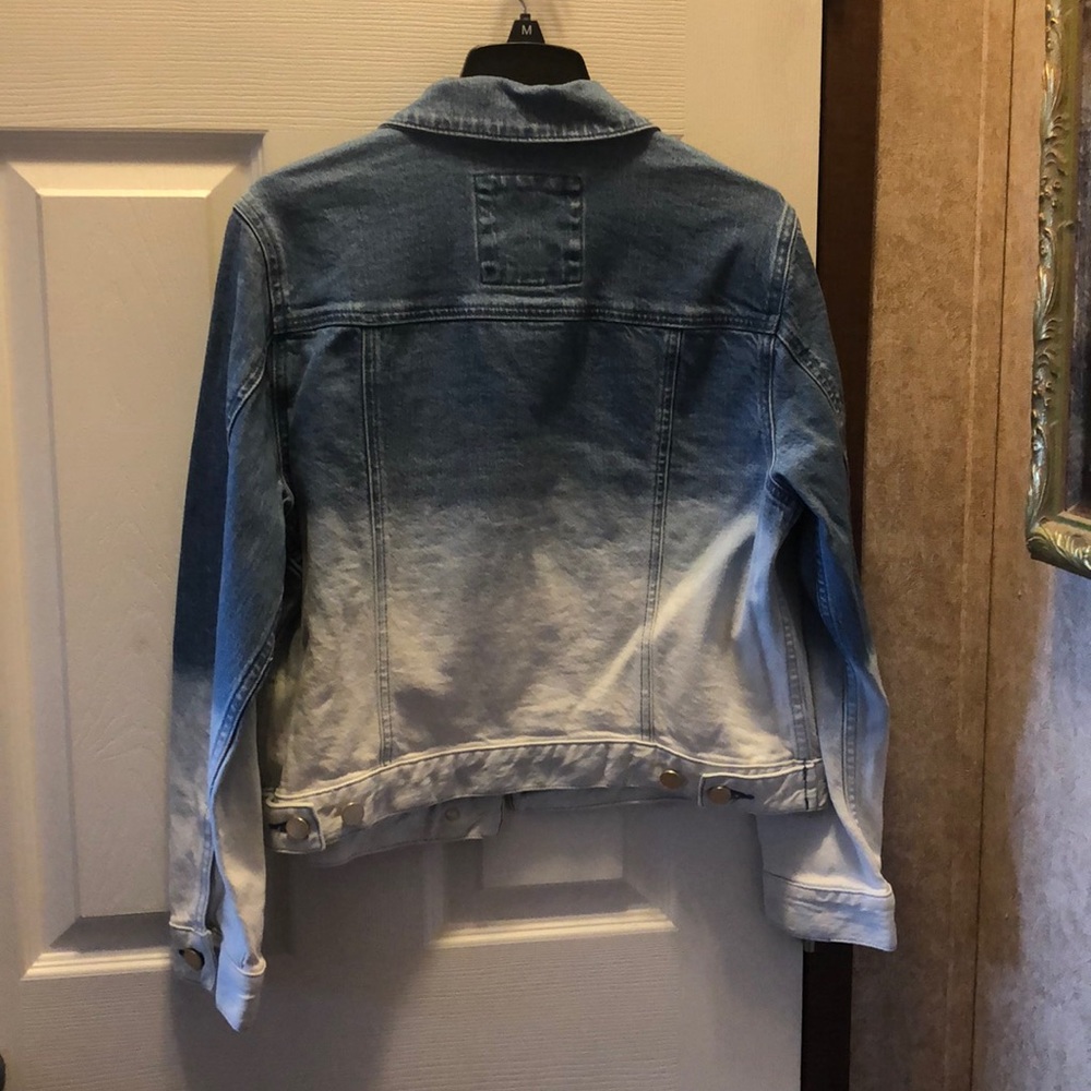 ☄️New Michael Kors Angel Blue  Denim Jacket  Note Not Part of the 1/2 off Sale - Picture 8 of 10